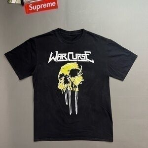 WAR CURSE Skull Graphic Tee Shirt